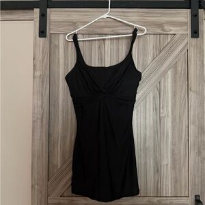 Lands' End Black One-Piece Swimdress